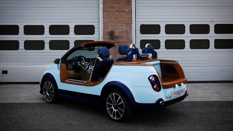 Fiat 500 del 2018 rielaborata dalla carrozzeria Castagna (carrozzeriacastagna.com)
