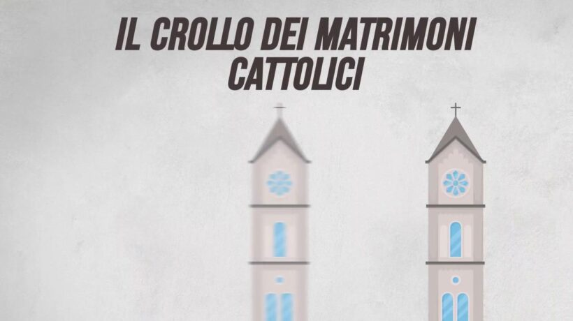 Il crollo dei matrimoni cattolici