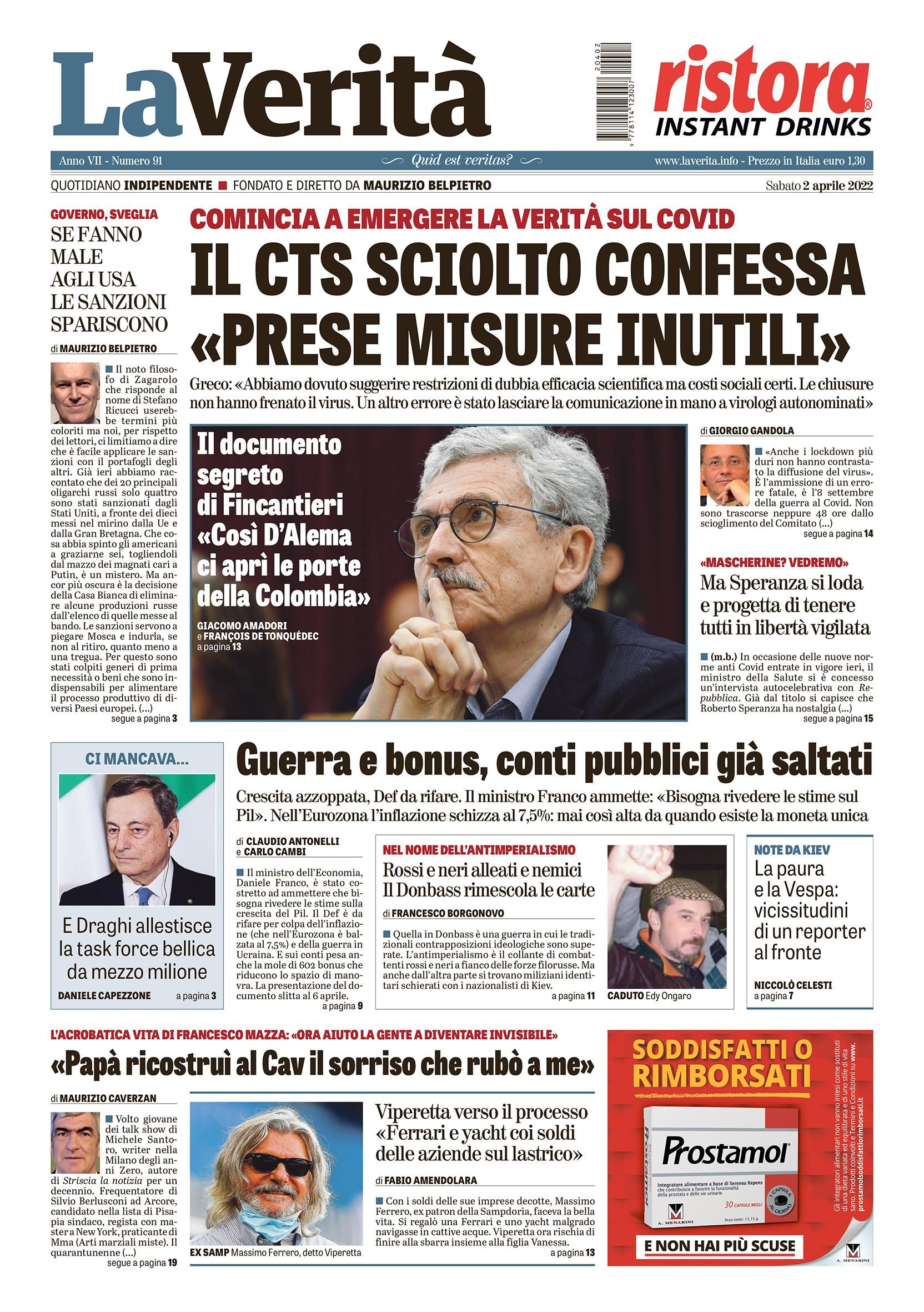 Oggi in edicola