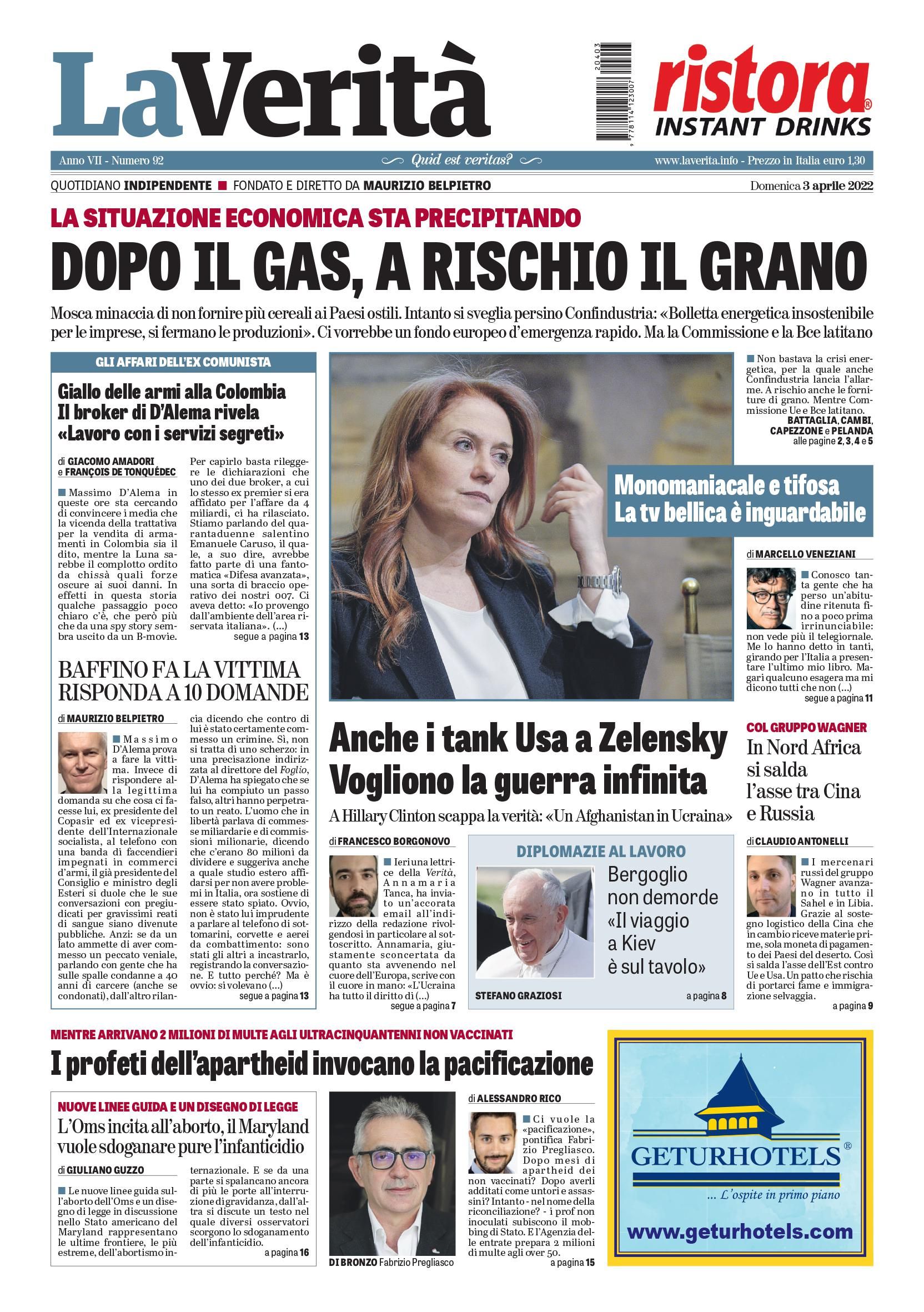 Oggi in edicola