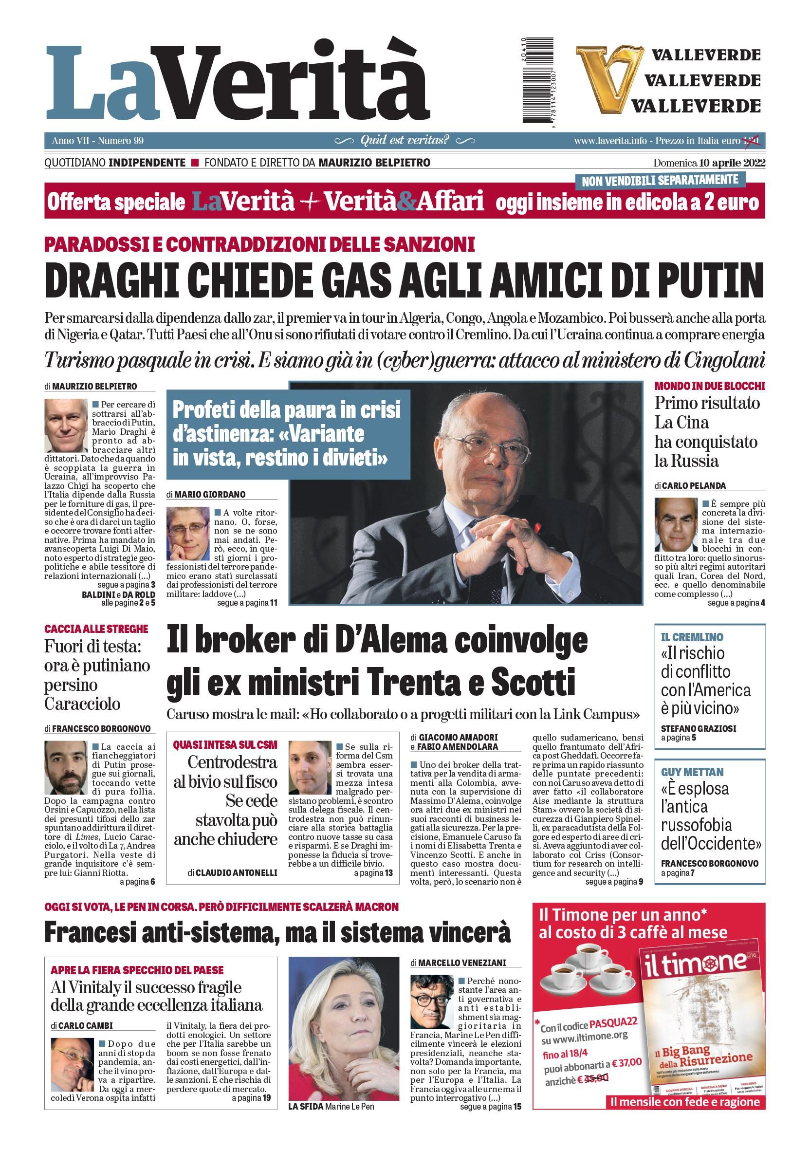 Oggi in edicola