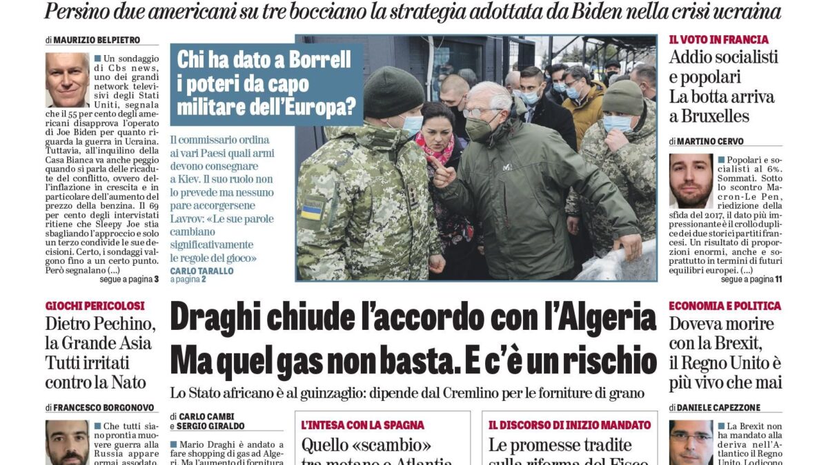 Oggi in edicola