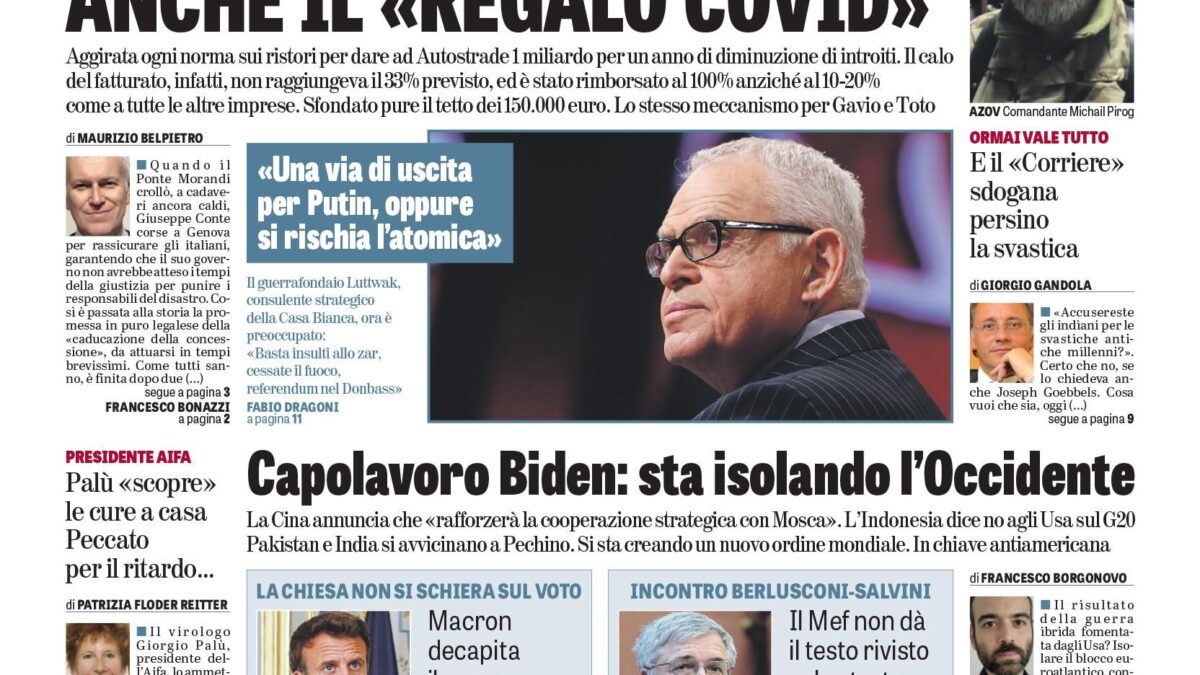 Oggi in edicola