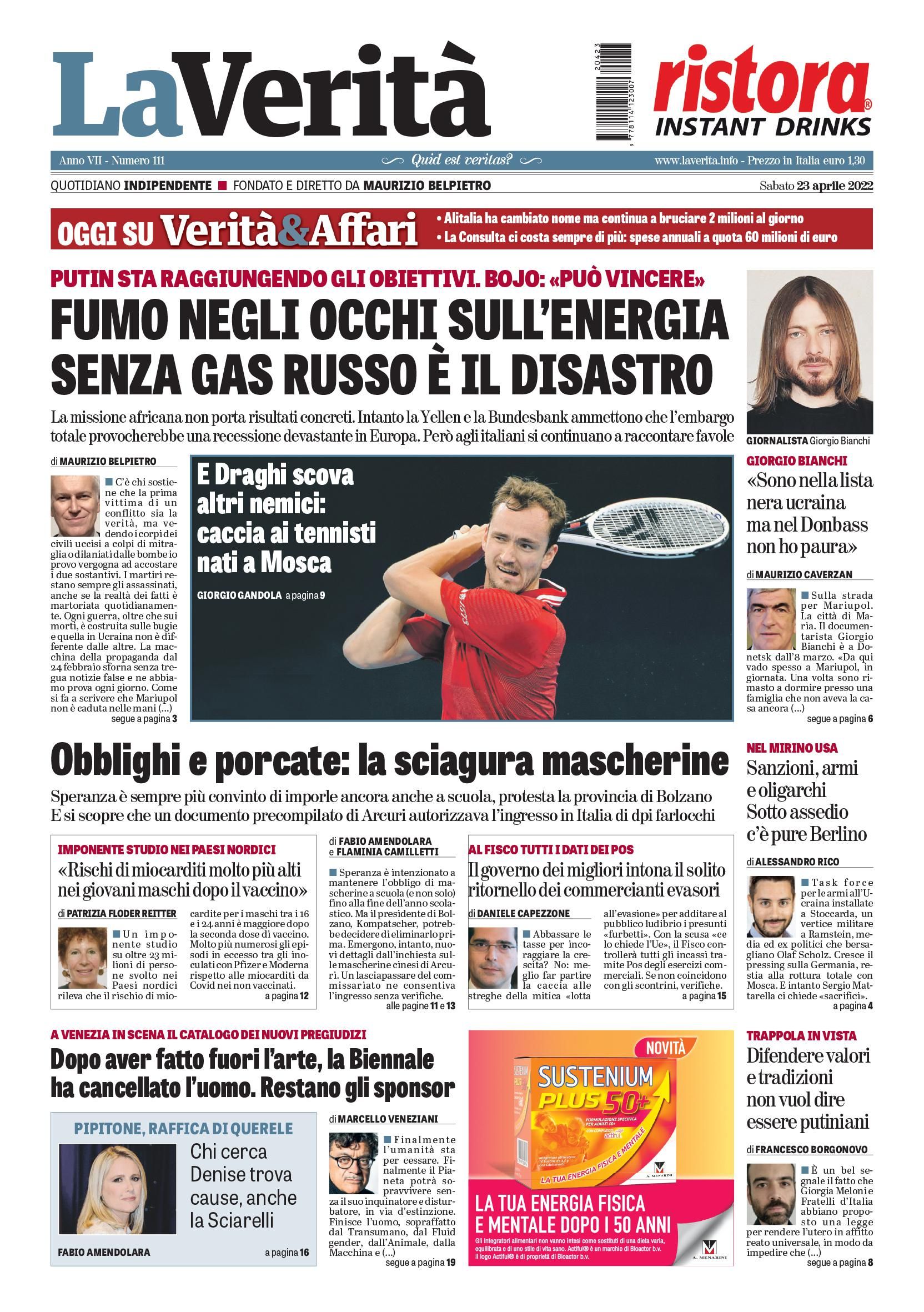 Oggi in edicola