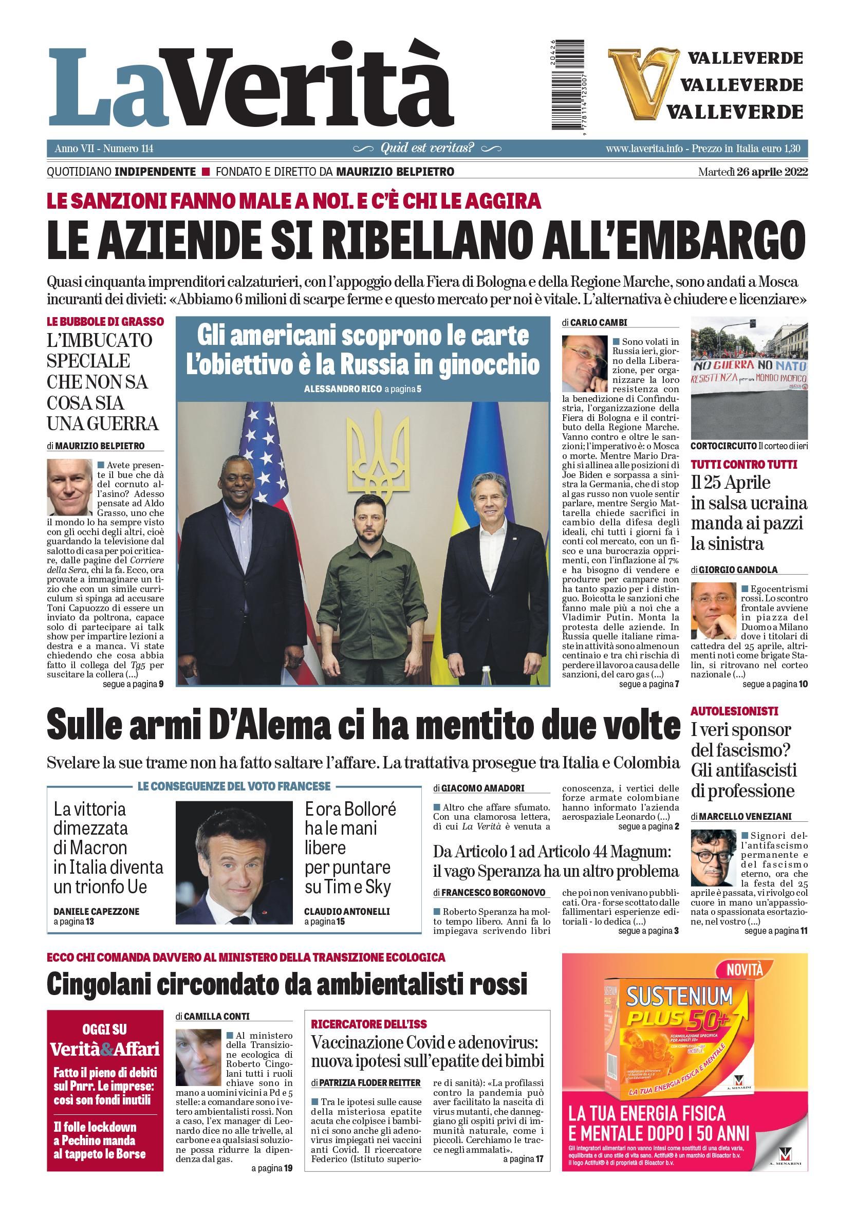 Oggi in edicola