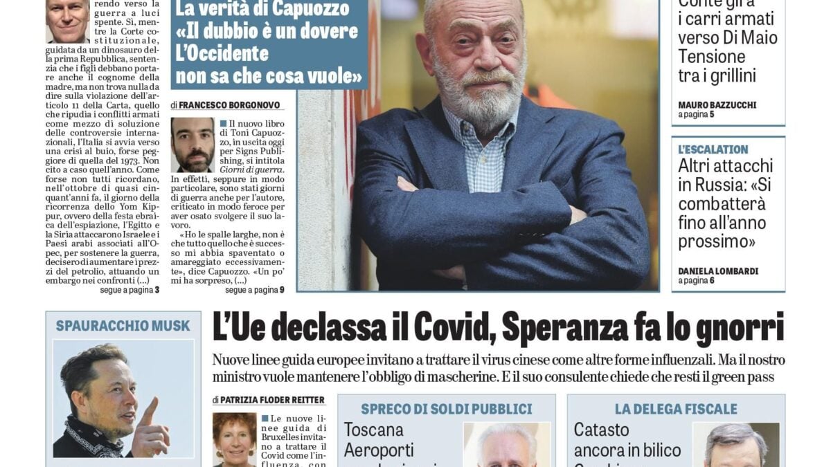 Oggi in edicola