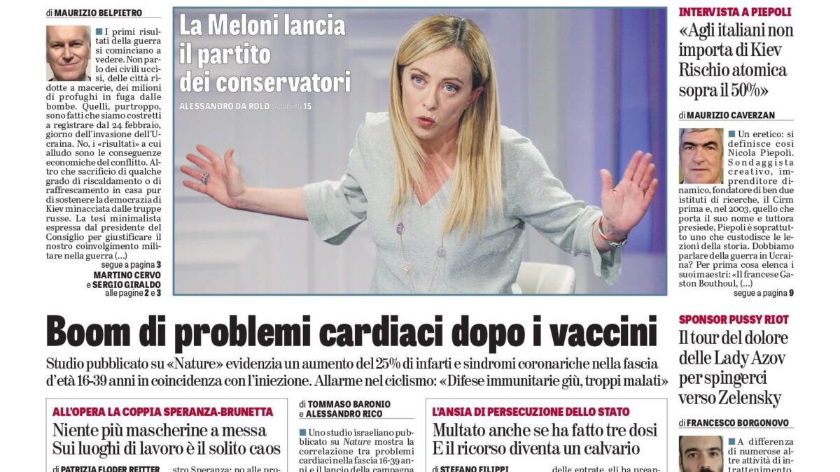 Oggi in edicola