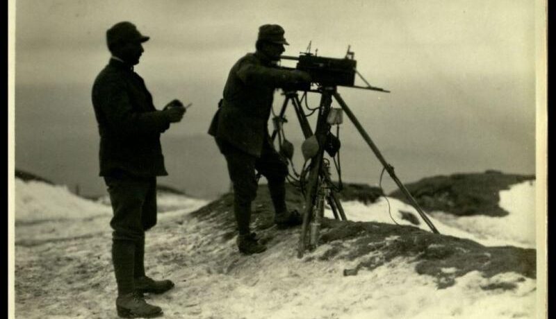 Eliografo italiano sul fronte alpino (Reparto Cinefotografico Esercito)