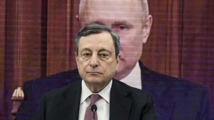 Preso in castagna sulla Russia, Draghi cancella Putin col bianchetto