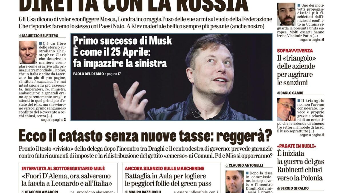 Oggi in edicola