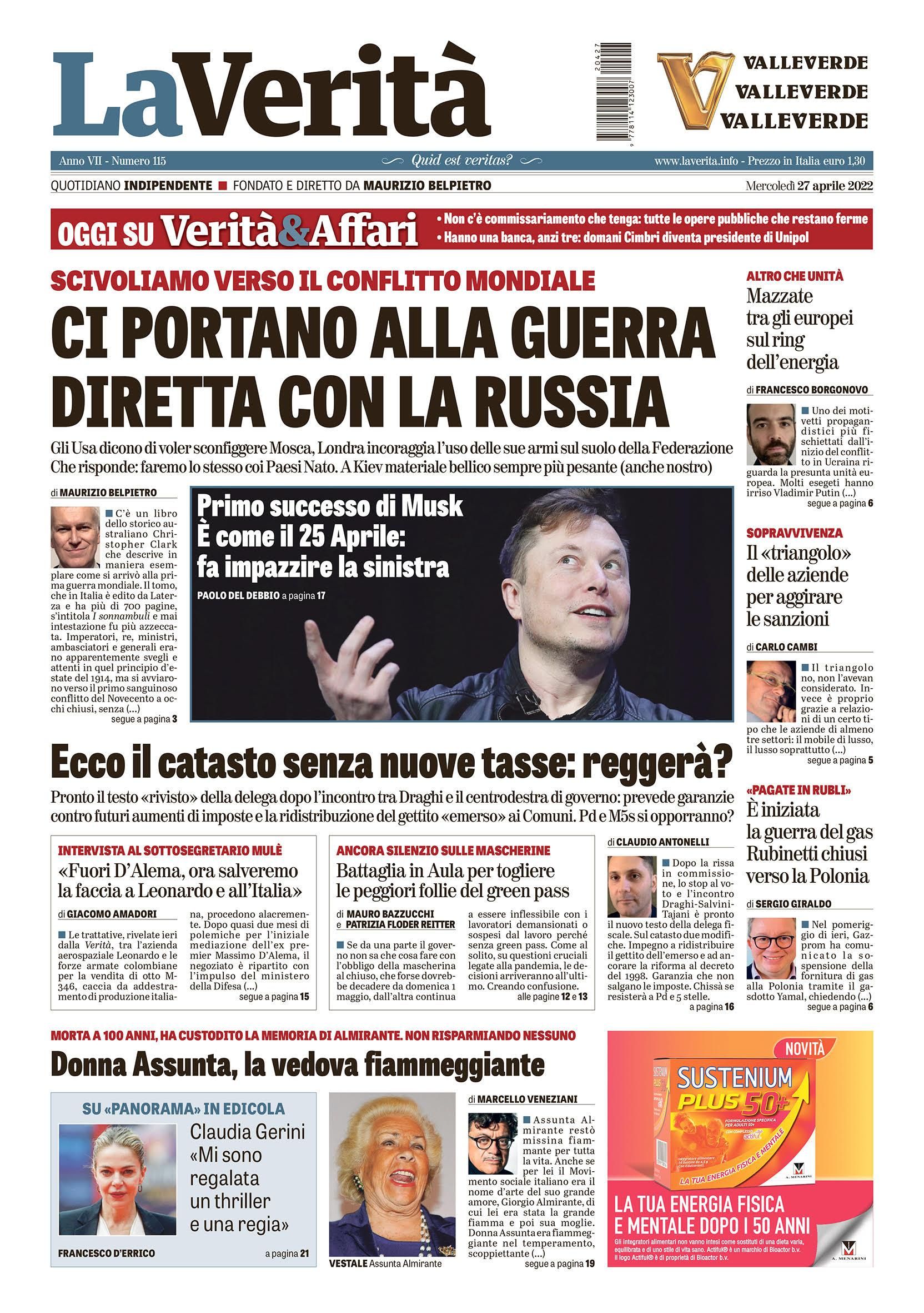 Oggi in edicola