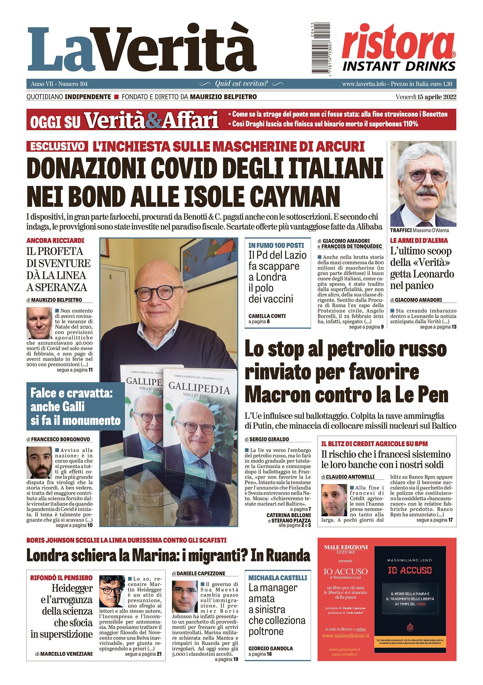 Oggi in edicola