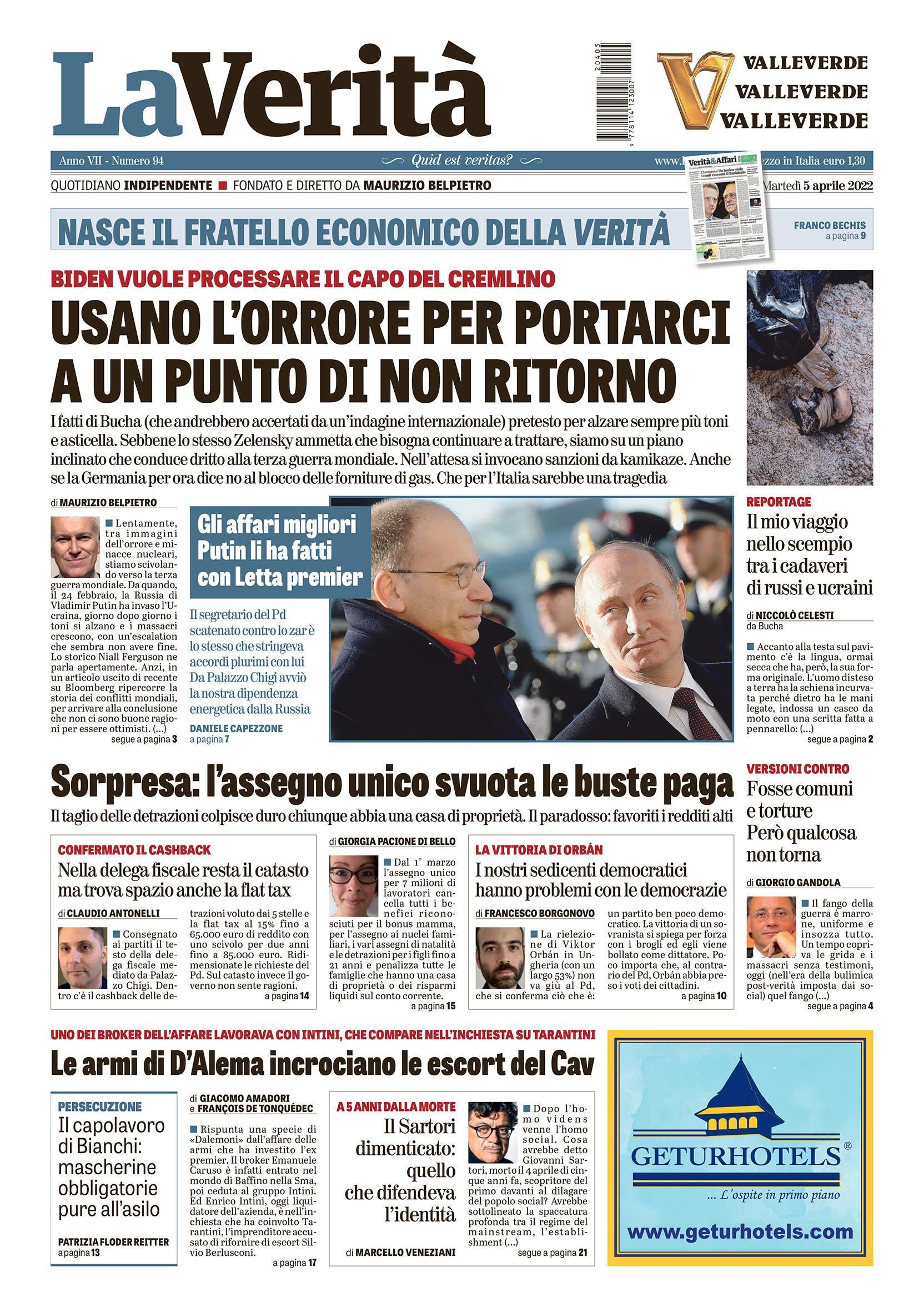 Oggi in edicola