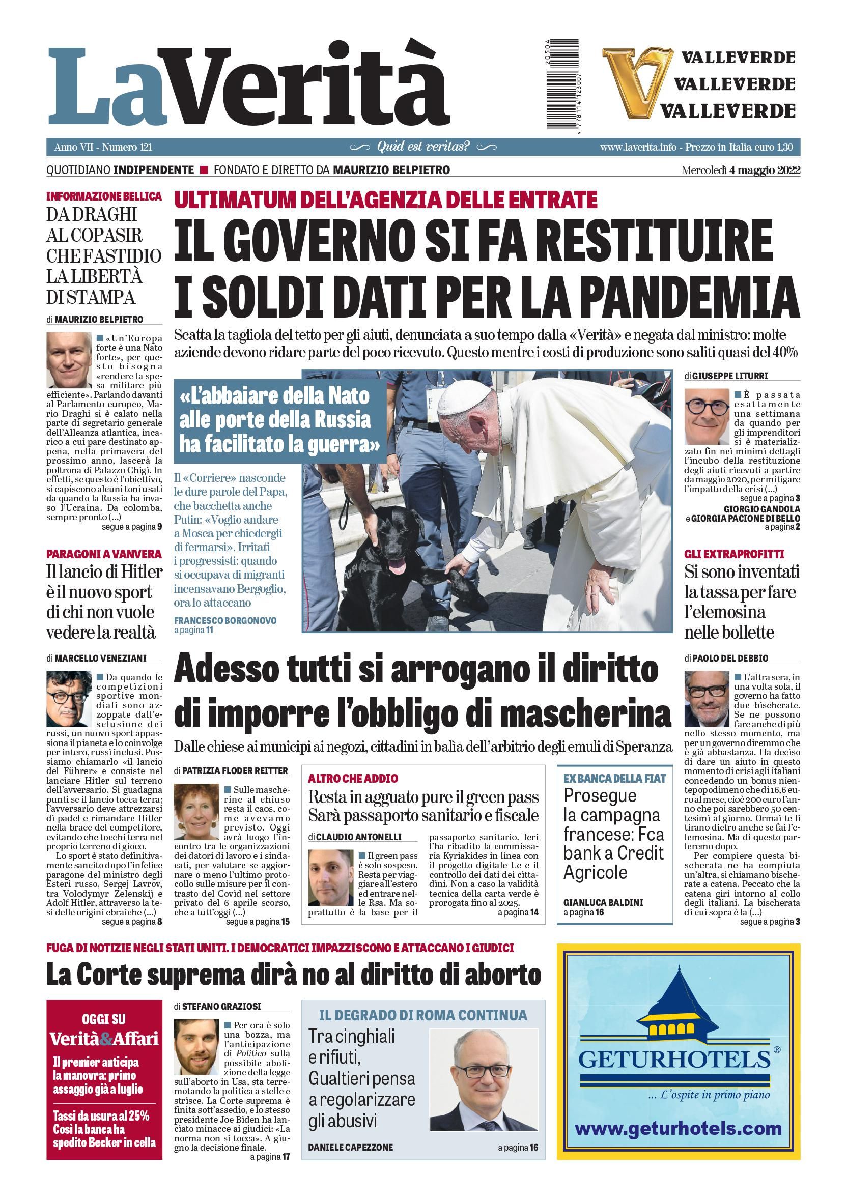 Oggi in edicola