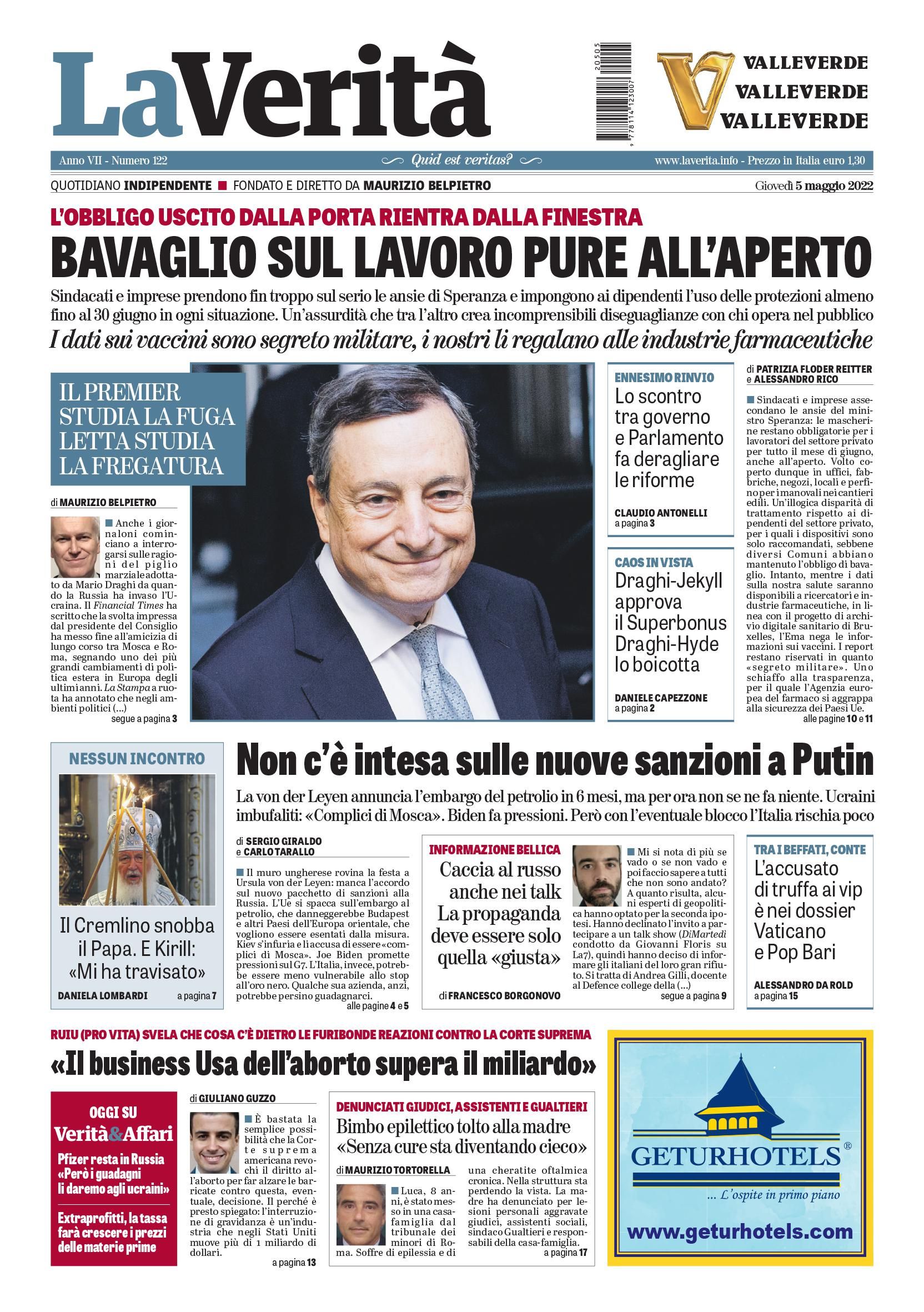 Oggi in edicola
