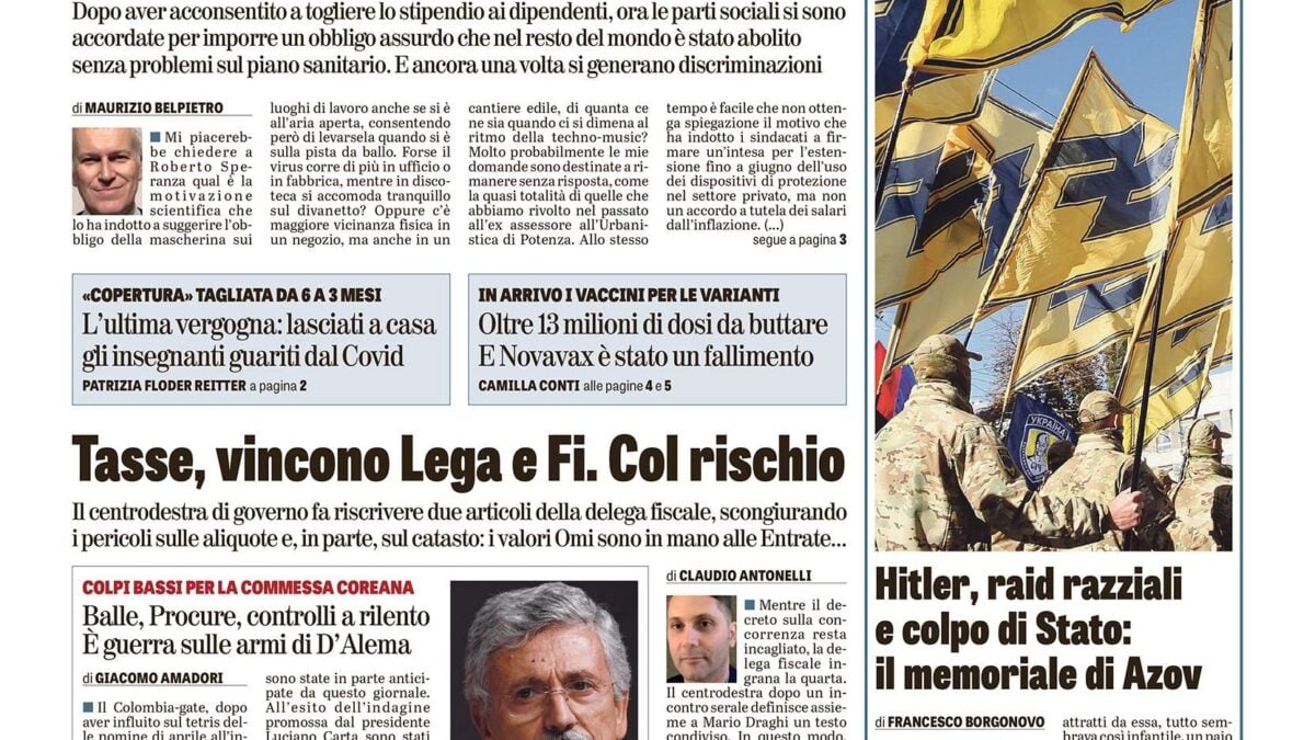 Oggi in edicola