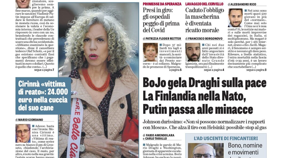 Oggi in edicola