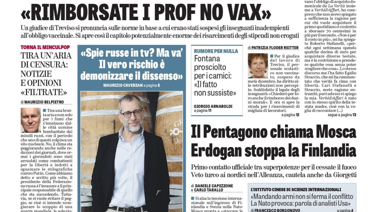 Oggi in edicola
