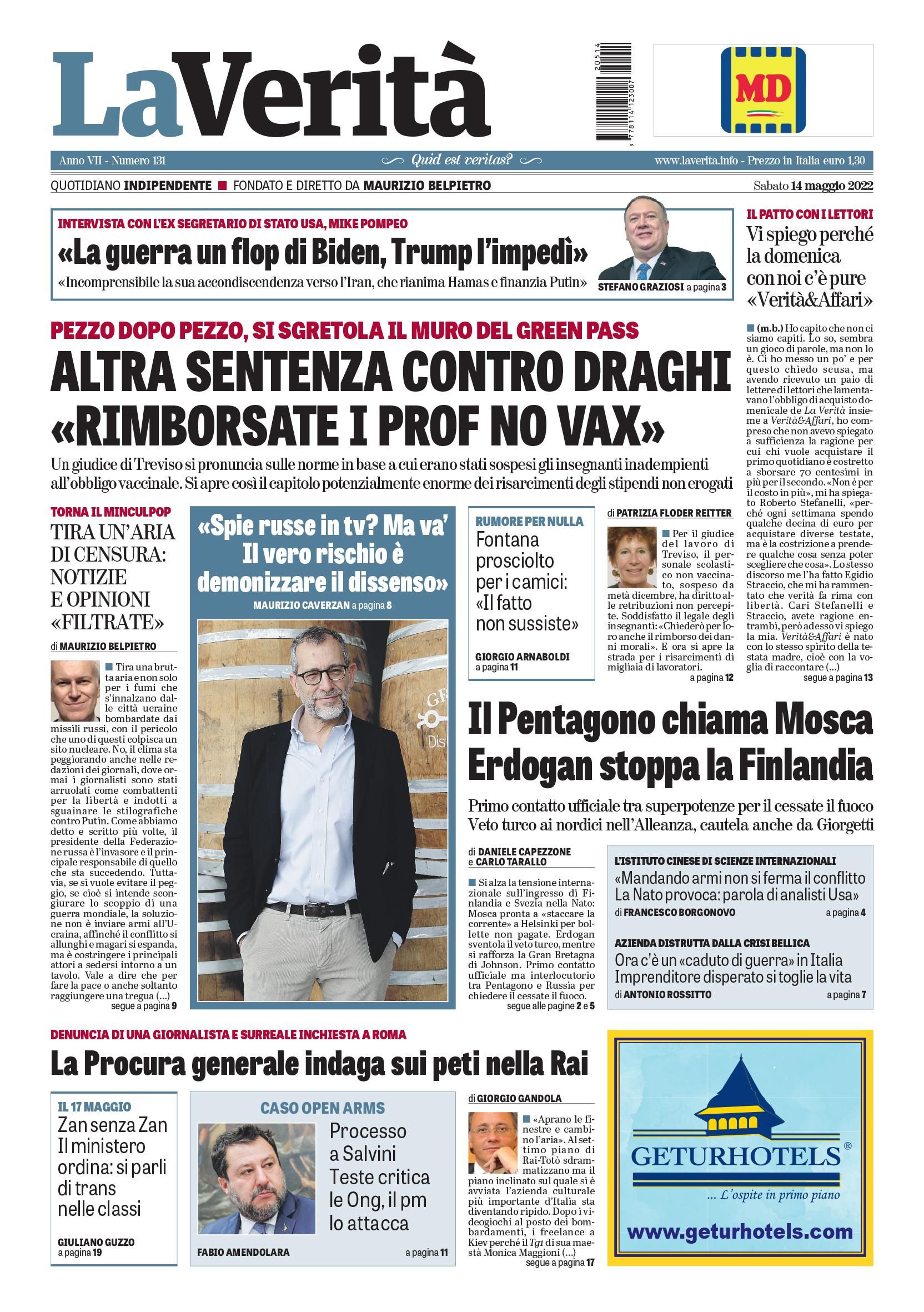 Oggi in edicola