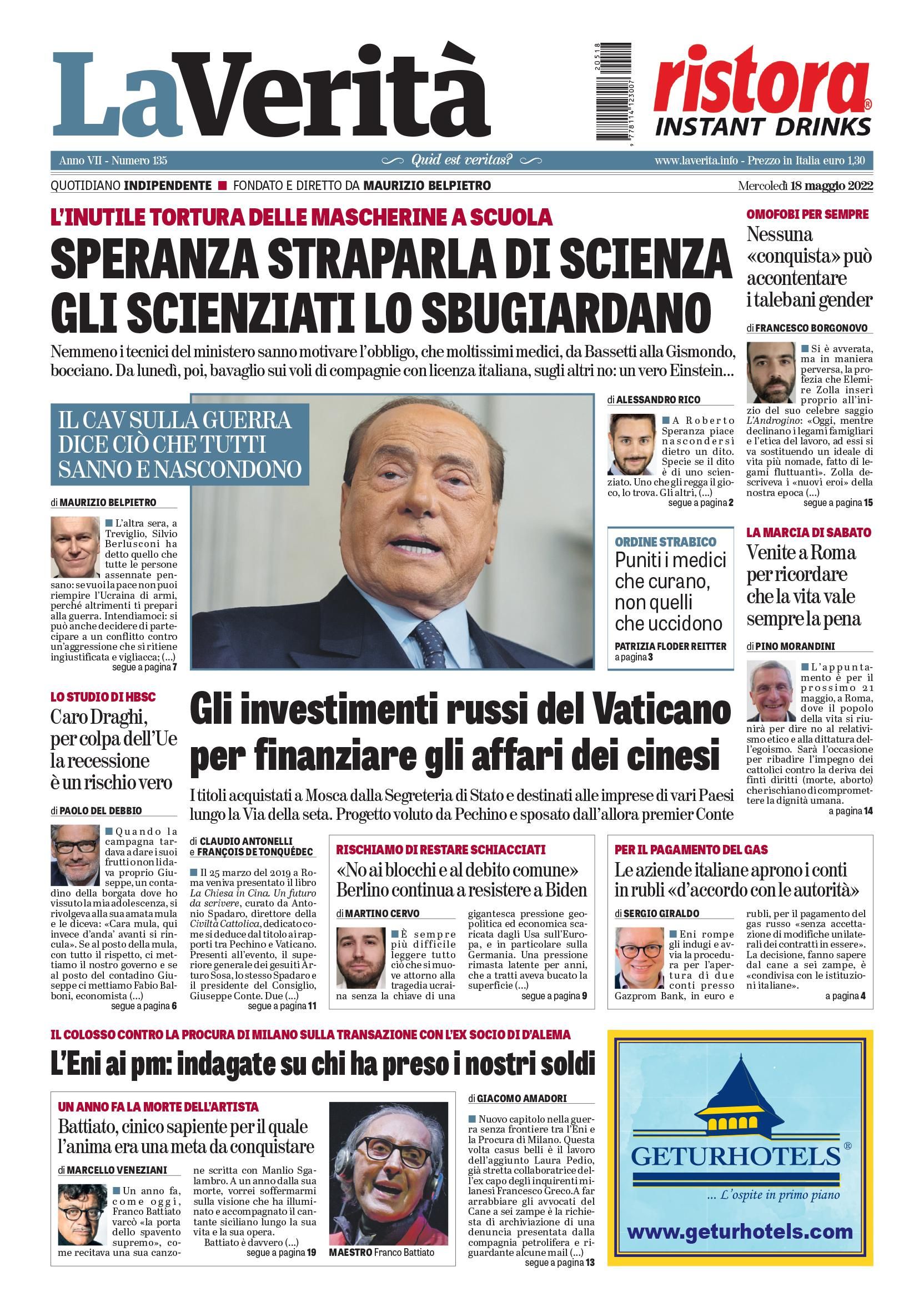 Oggi in edicola