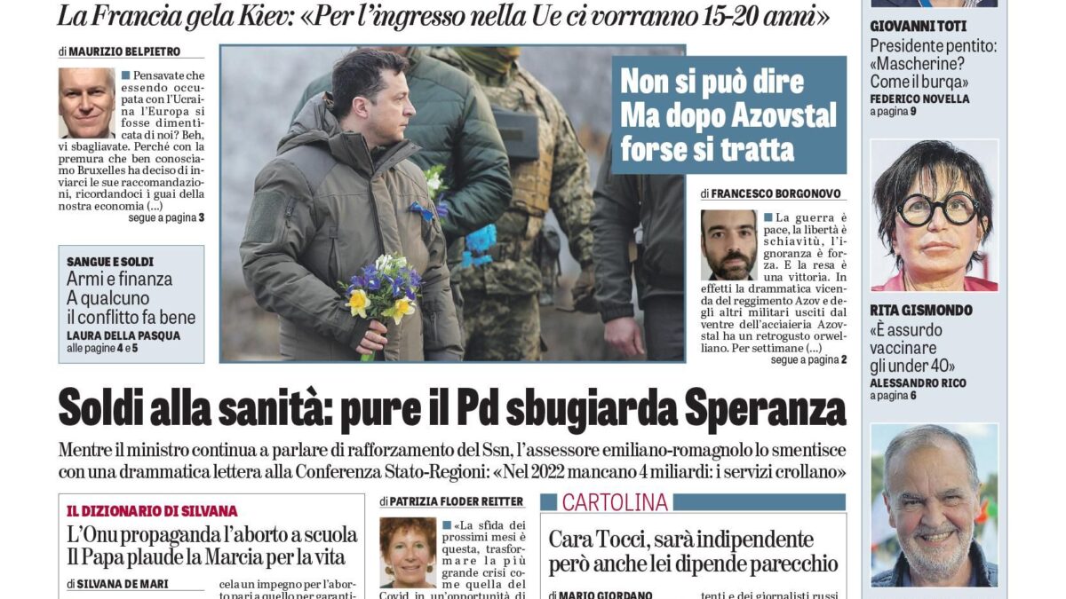 Oggi in edicola
