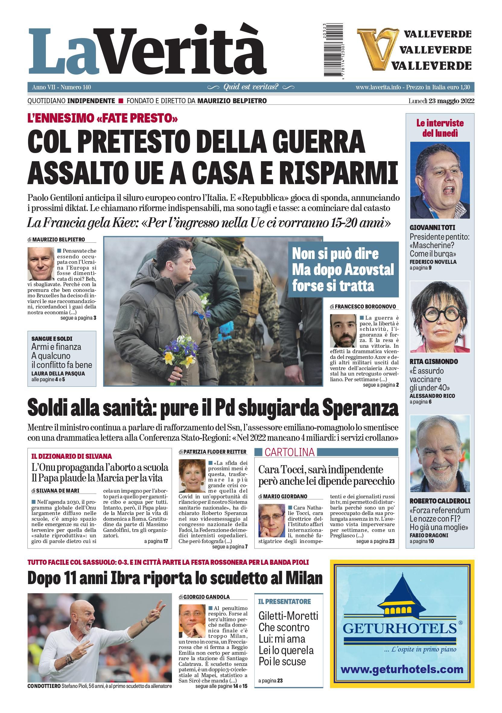 Oggi in edicola