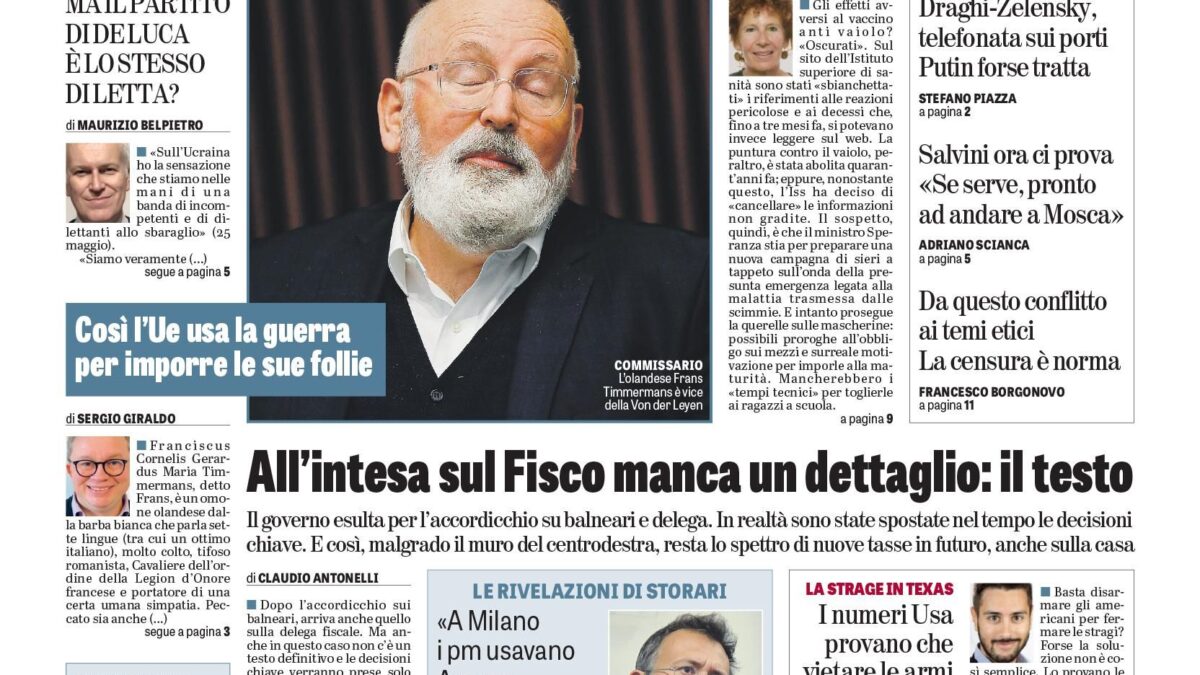Oggi in edicola