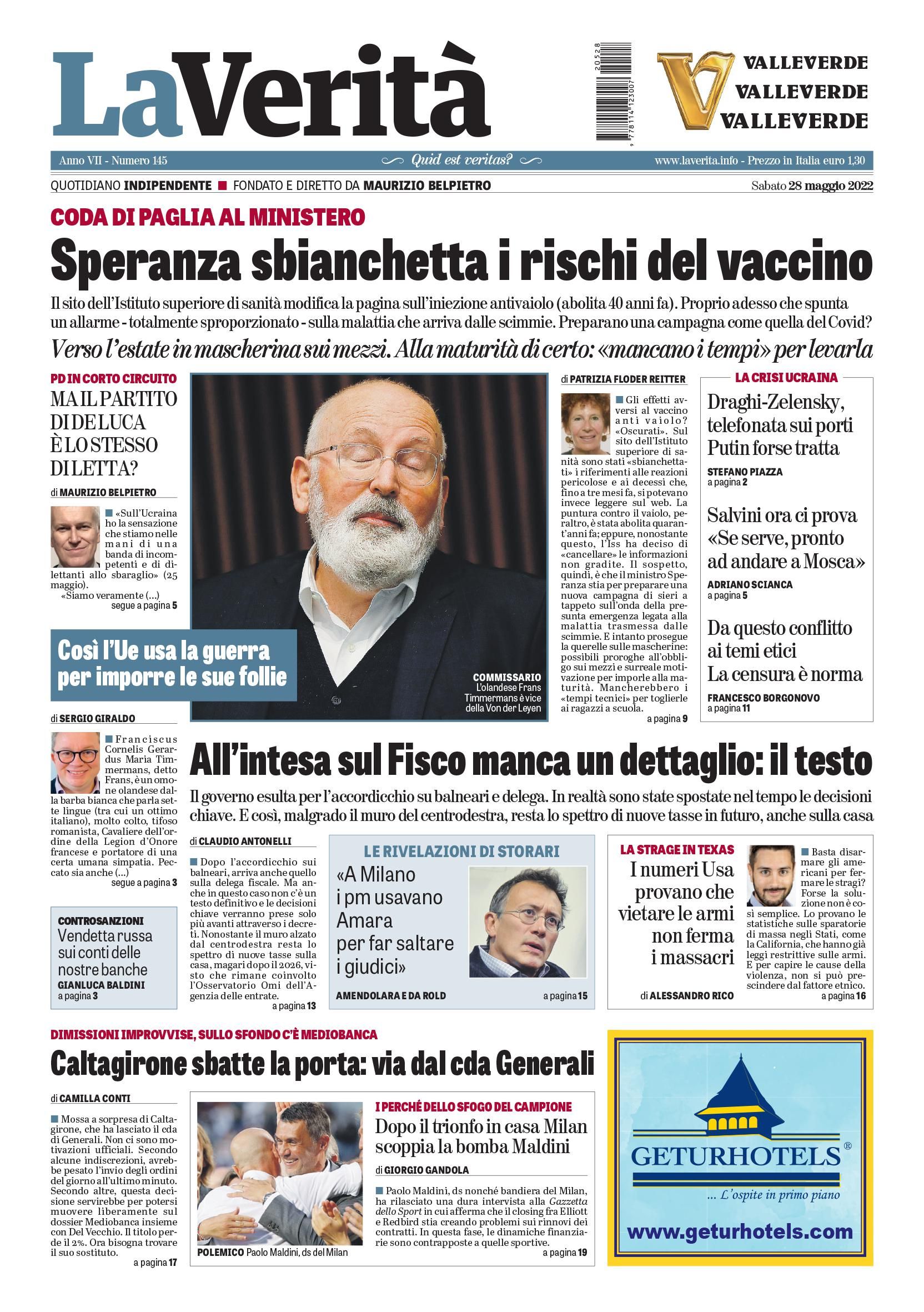 Oggi in edicola