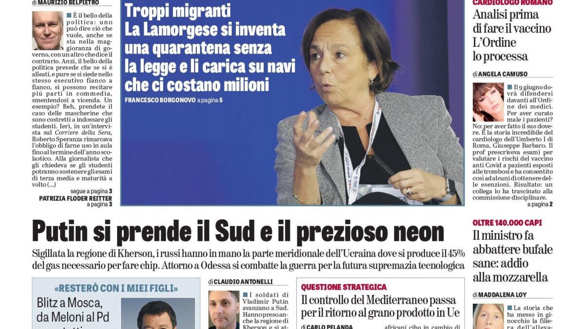 Oggi in edicola