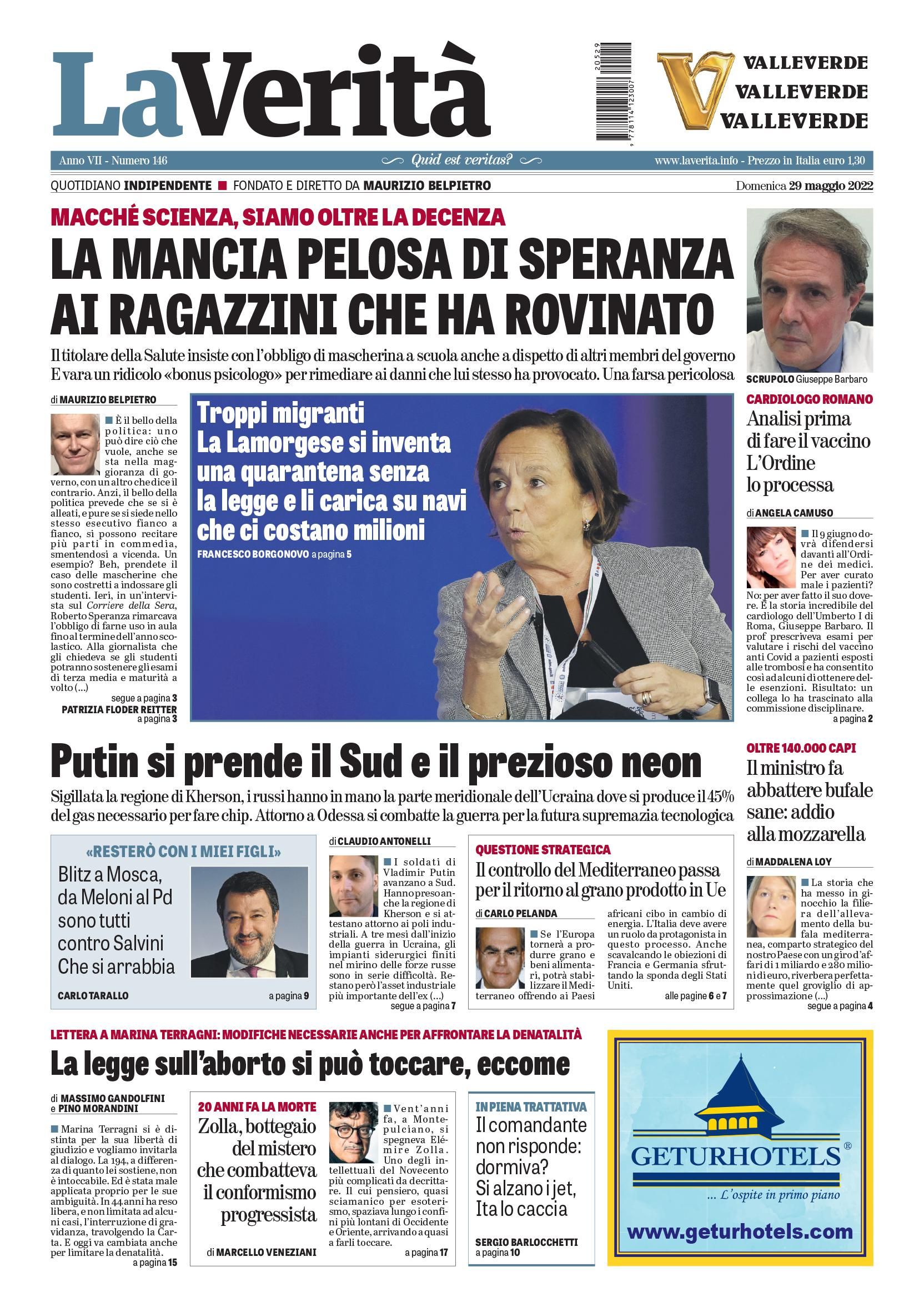 Oggi in edicola