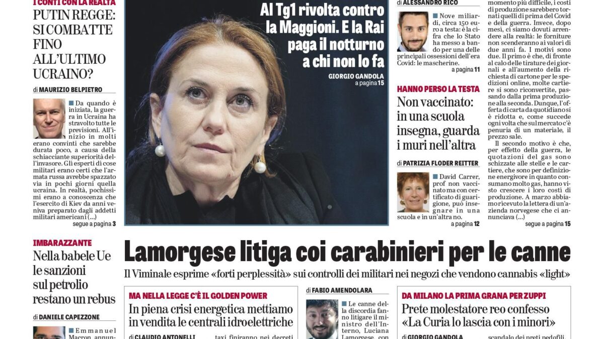 Oggi in edicola