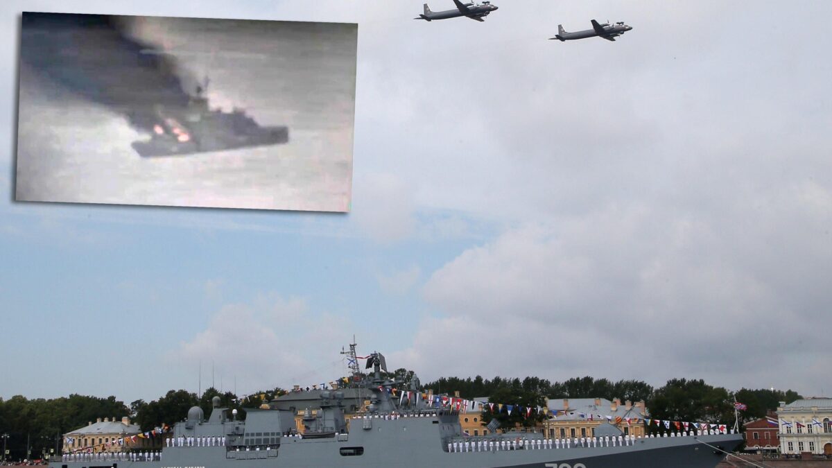 Giallo sulla nuova fregata di Putin affondata