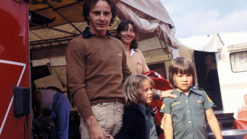 La famiglia Villeneuve: Gilles, Joann e i figli Melanie e Jacques (Ansa)