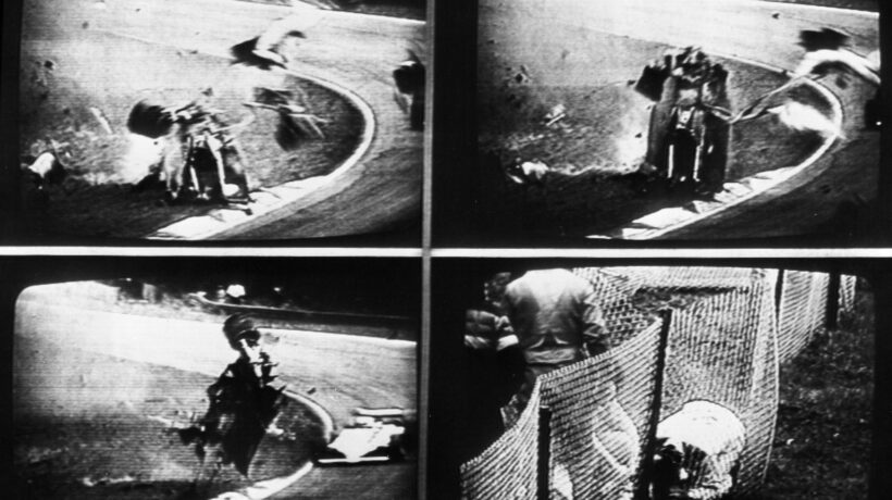 La sequenza dell'incidente mortale di Gilles Villeneuve a Zolder (Ansa)