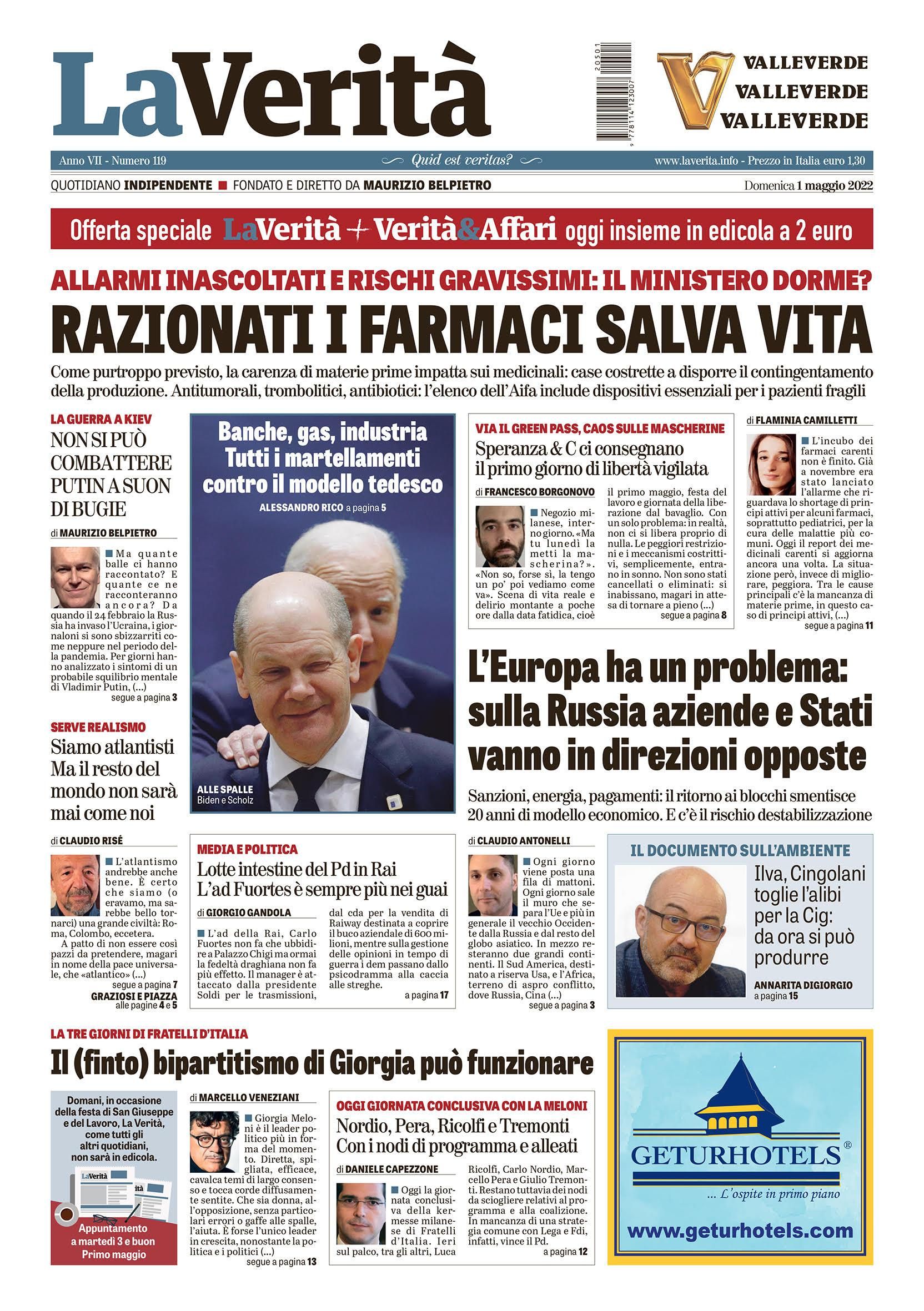 Oggi in edicola