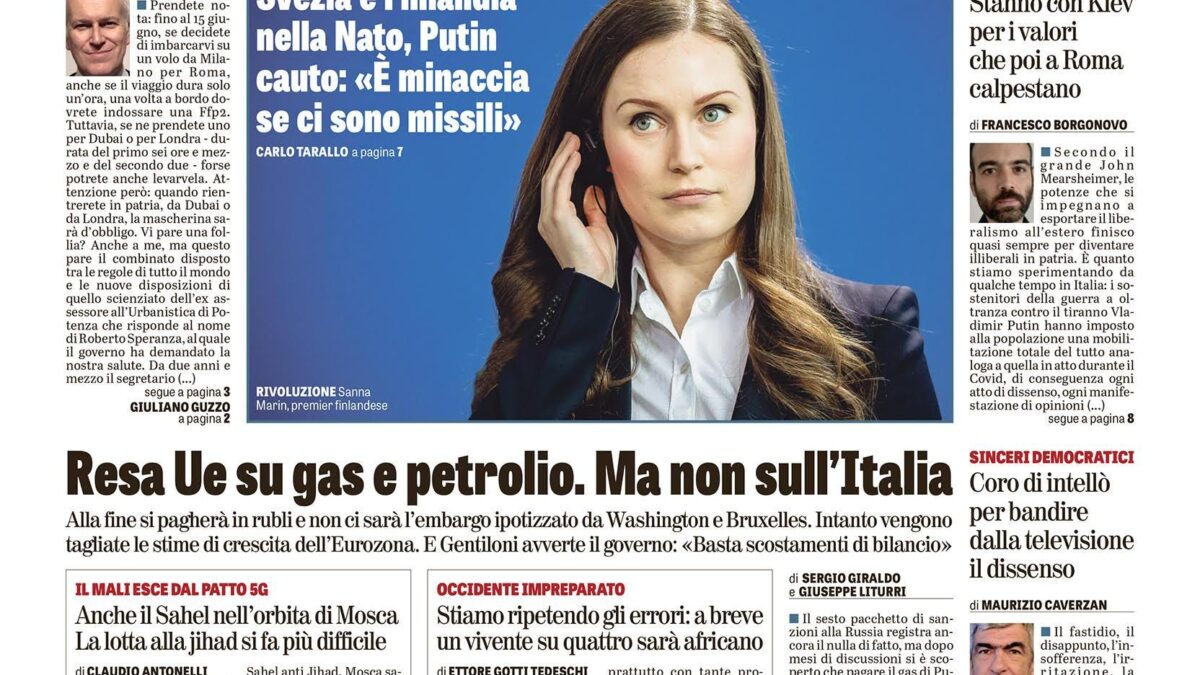Oggi in edicola
