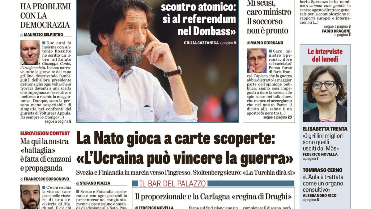 Oggi in edicola