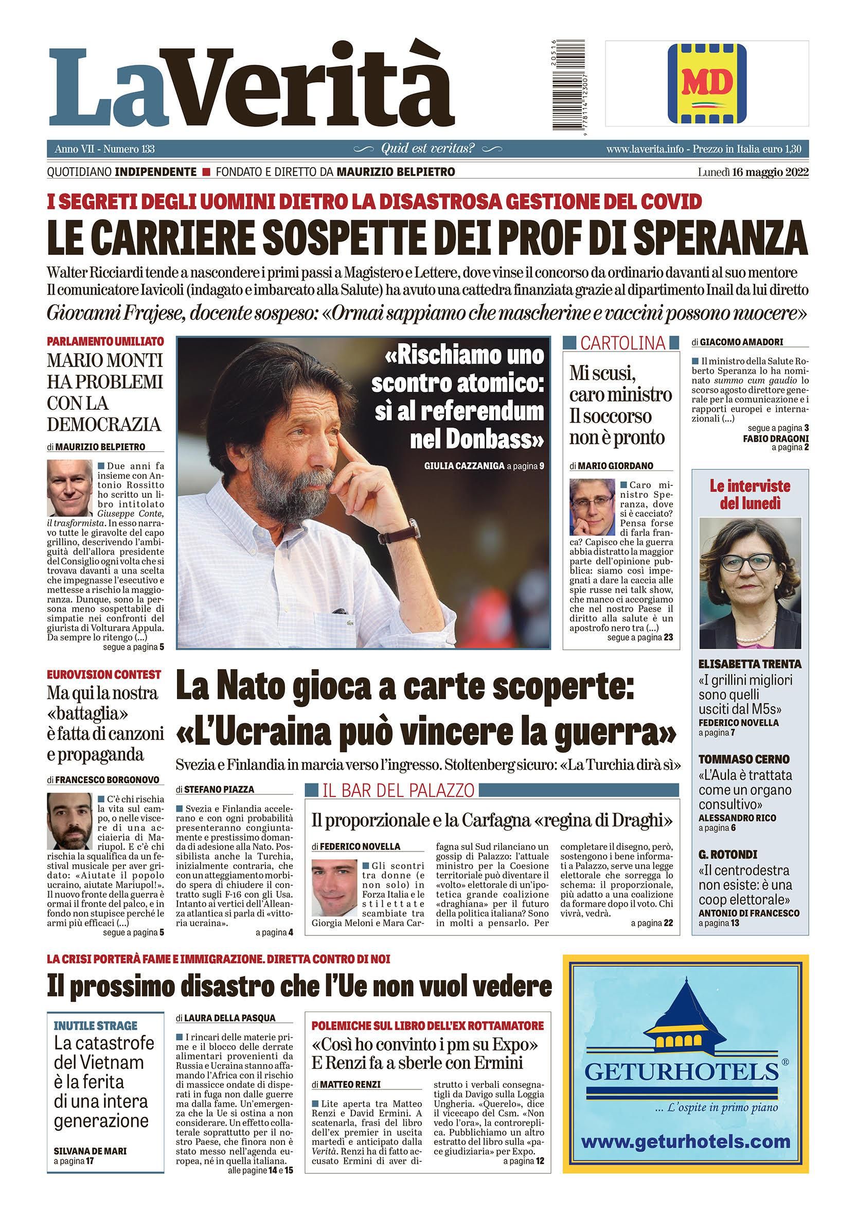 Oggi in edicola