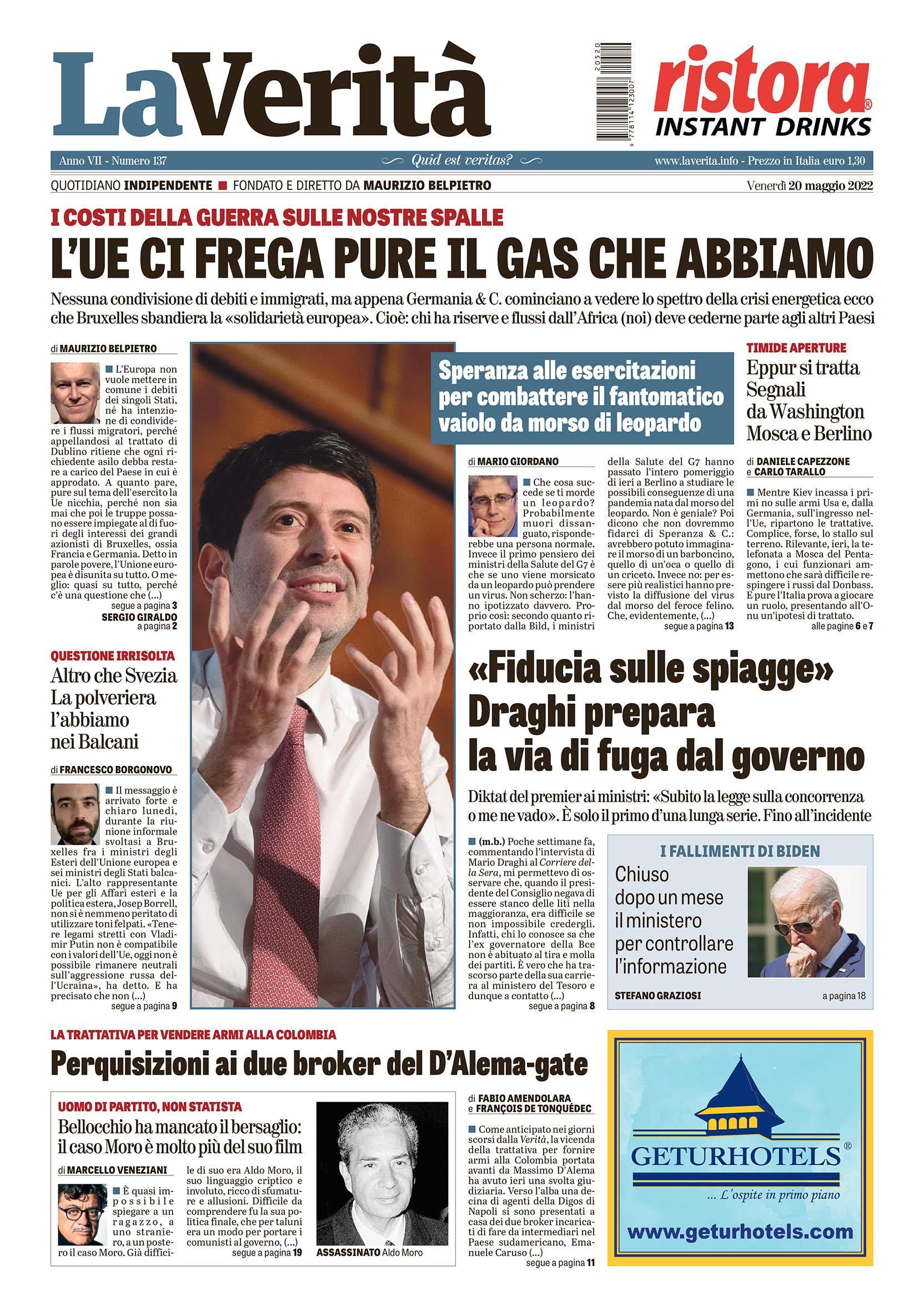 Oggi in edicola