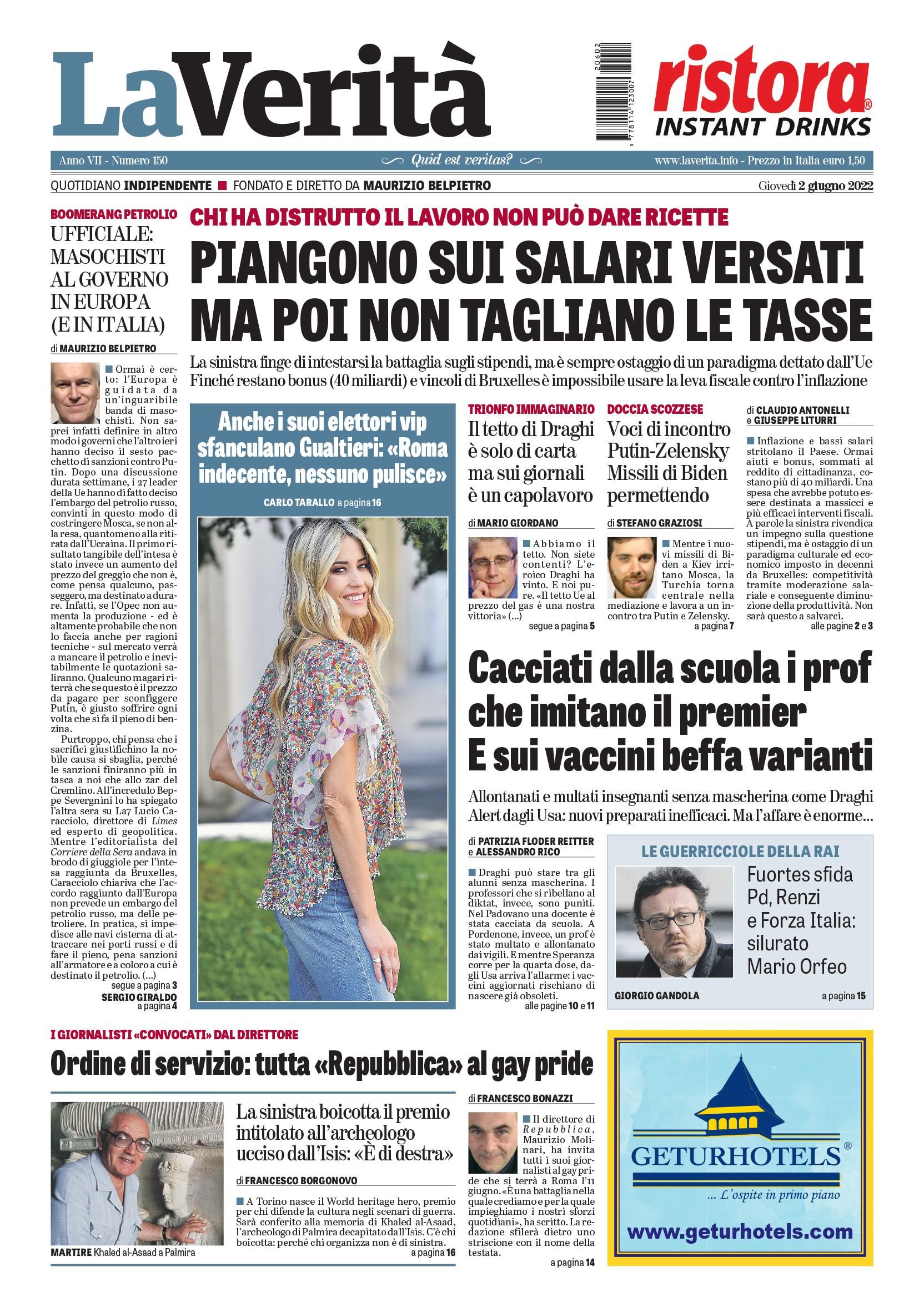 Oggi in edicola