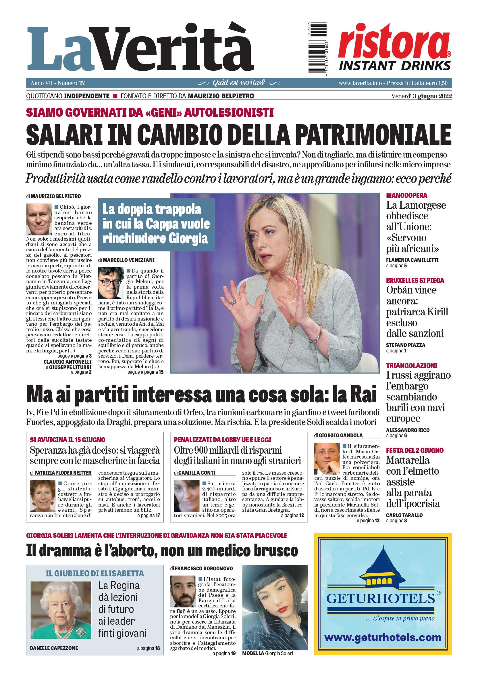Oggi in edicola