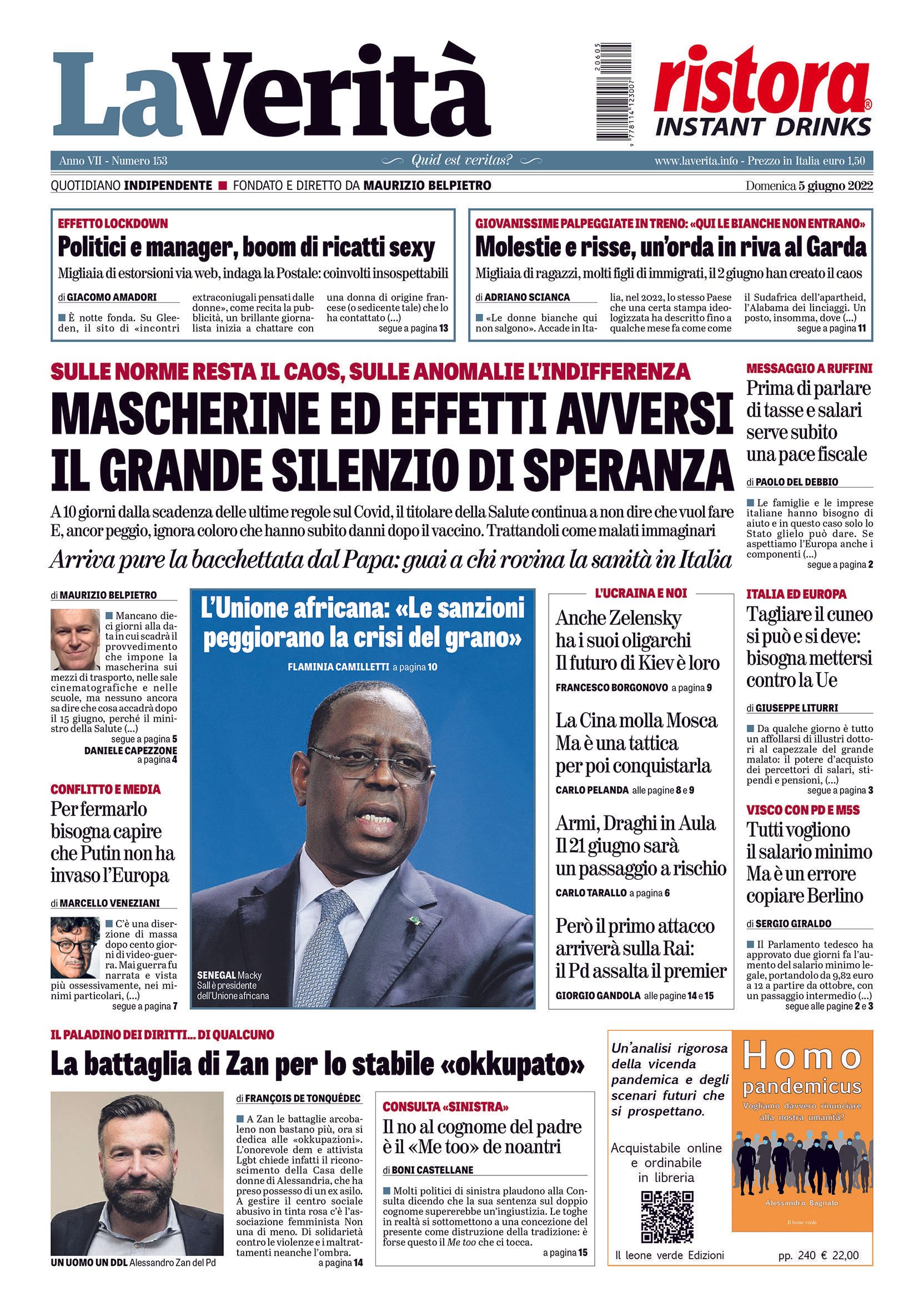 Oggi in edicola