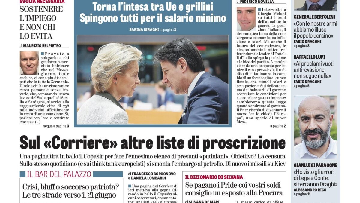 Oggi in edicola