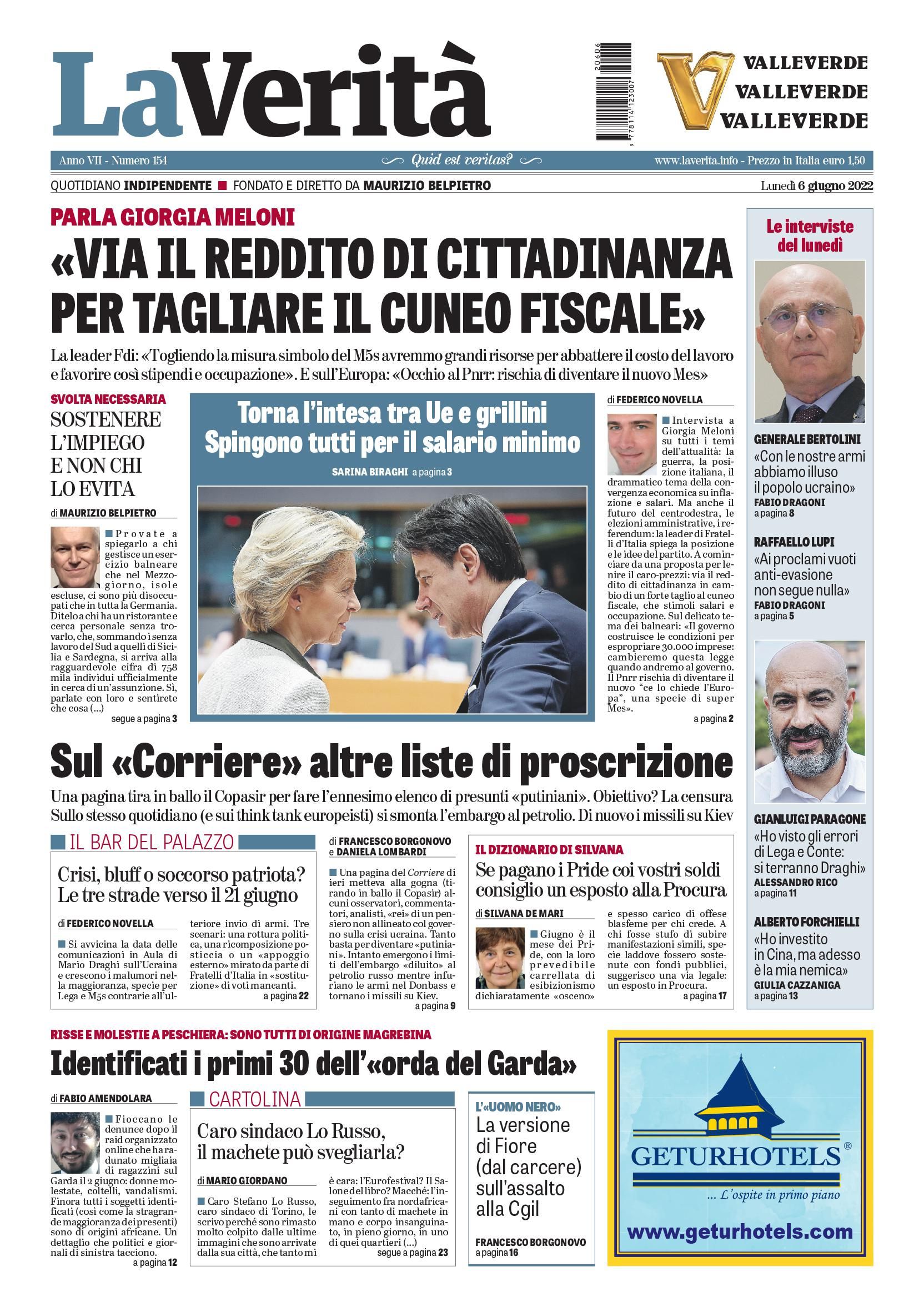 Oggi in edicola