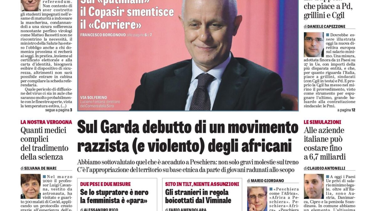 Oggi in edicola