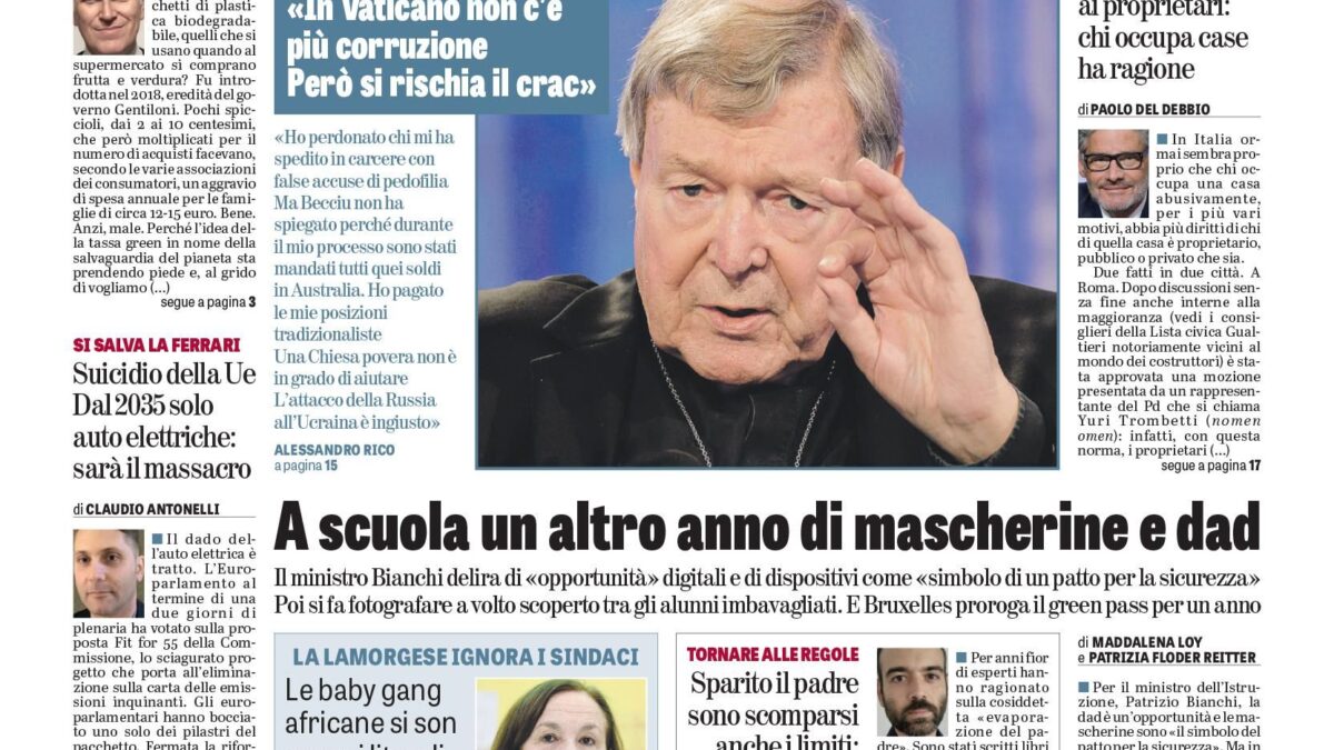 Oggi in edicola