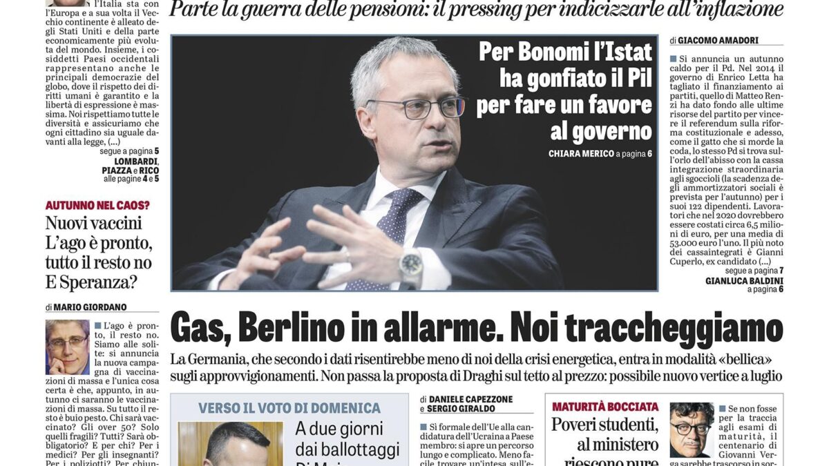 Oggi in edicola
