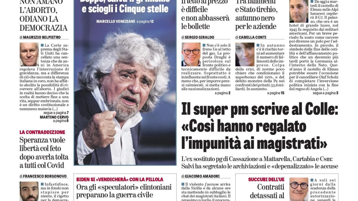 Oggi in edicola