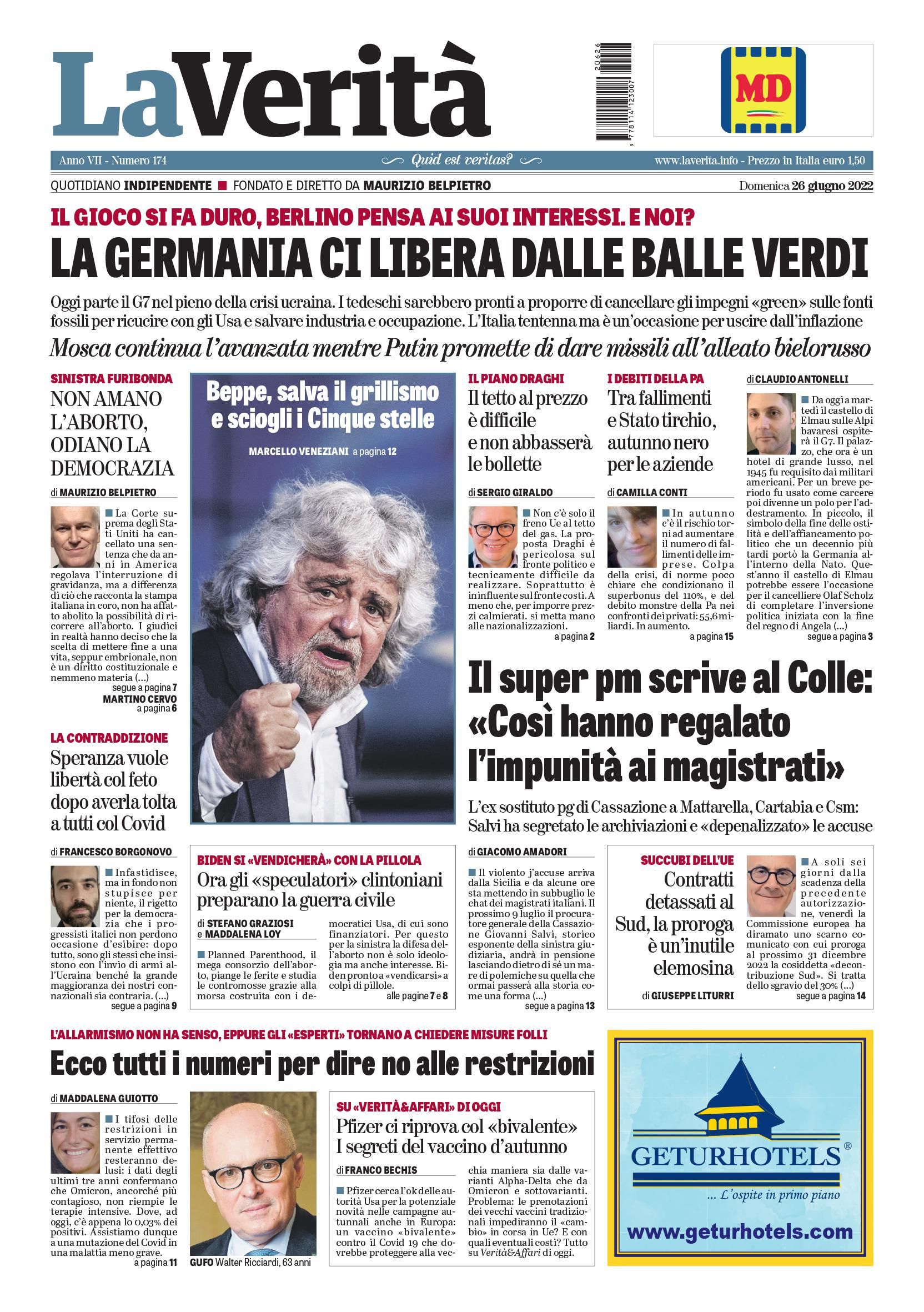 Oggi in edicola