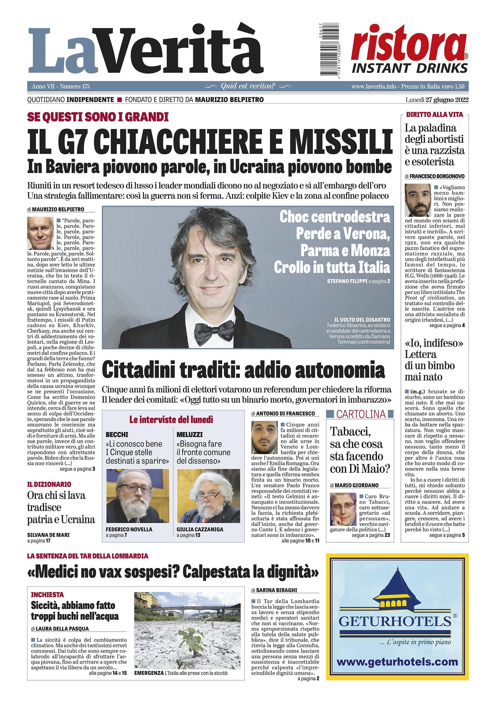 Oggi in edicola